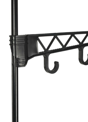 Kledingrek 55X28,5X175 Cm Staal En Ongeweven Stof Zwart