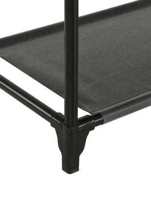 Kledingrek 55X28,5X175 Cm Staal En Ongeweven Stof Zwart