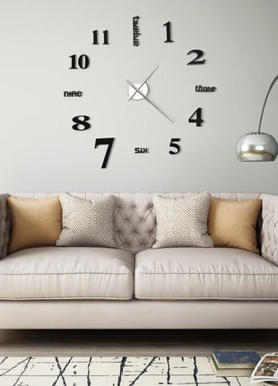 3D-Wandklok 100 Cm Xxl Modern Kleurig