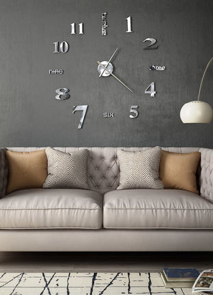 3D-Wandklok 100 Cm Xxl Modern Kleurig