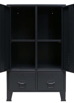 Kledingkast Industriële Stijl 67X35X107 Cm Metaal