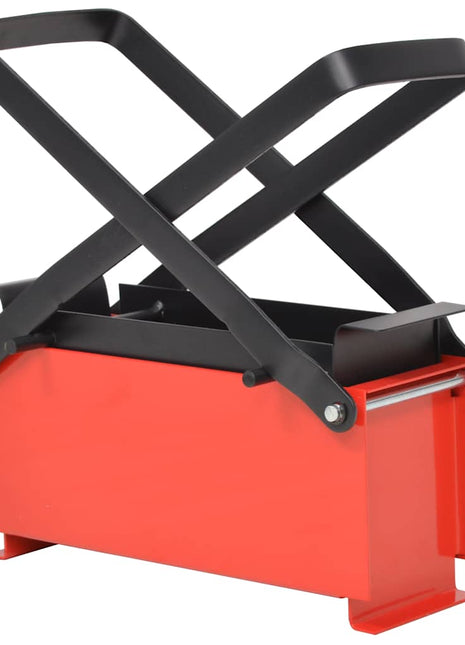 Brikettenpers voor papier 34x14x14 cm staal zwart en rood