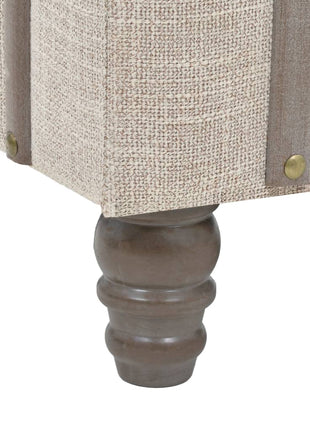 Opbergbankje 111X34X37 Cm Massief Hout En Staal