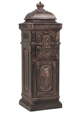 Pilaar Brievenbus Vintage Stijl Roestbestendig Aluminium