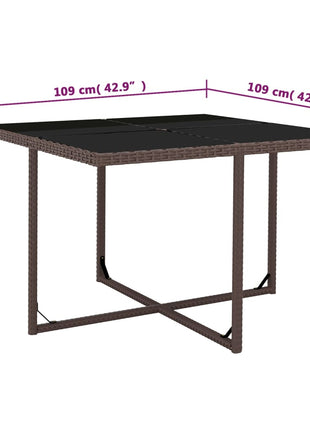 5-Delige Tuinset Met Kussens Poly Rattan