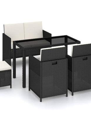 Tuinset Met Kussens Poly Rattan