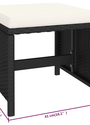Tuinset Met Kussens Poly Rattan