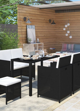 Tuinset Met Kussens Poly Rattan