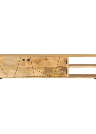 Tv-Meubel 140X30X40 Cm Massief Mangohout