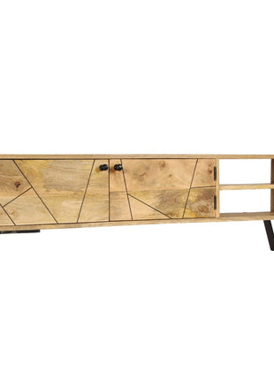 Tv-Meubel 140X30X40 Cm Massief Mangohout