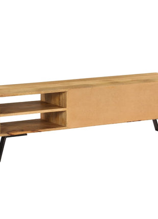 Tv-Meubel 140X30X40 Cm Massief Mangohout
