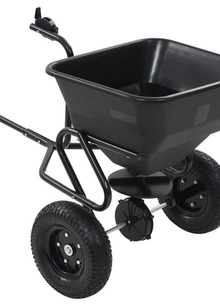 Strooiwagen Sleepmodel 45 L 125X74X79 Cm Pvc En Staal