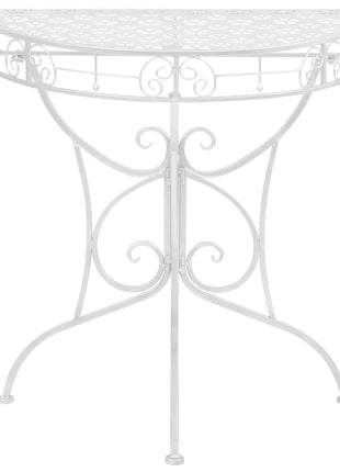 Bijzettafel Vintage Stijl Half Rond 72X36X74 Cm Metaal