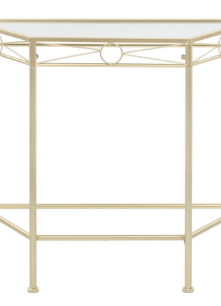 Bijzettafel In Vintage Stijl 87X34X73 Cm Metaal