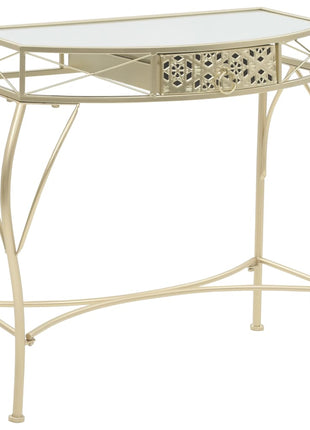 Bijzettafel Franse Stijl 82X39X76 Cm Metaal Kleurig