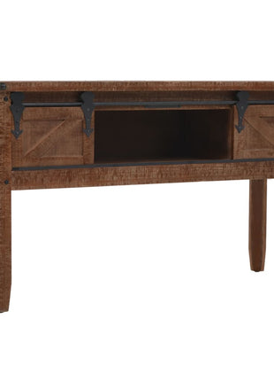 Wandtafel 131X35,5X75 Cm Massief Vurenhout Bruin