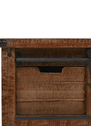 Wandtafel 131X35,5X75 Cm Massief Vurenhout Bruin