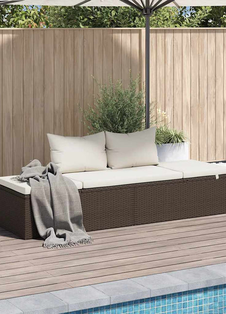Tuinbed 195X60 Cm Poly Rattan