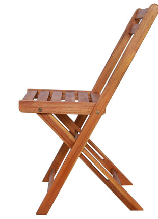 Bistrostoelen 2 st massief acaciahout