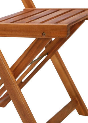 Bistrostoelen 2 st massief acaciahout