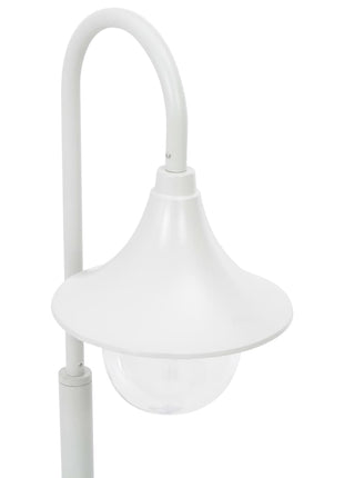 Paalverlichting tuin E27 120 cm aluminium wit