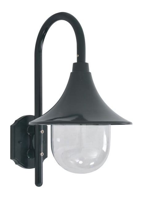 Tuin wandlamp E27 42 cm aluminium donkergroen