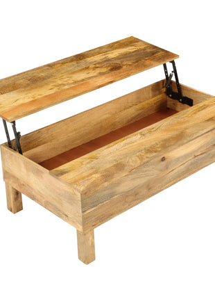 Salontafel 110X55X35 Cm Massief Mangohout