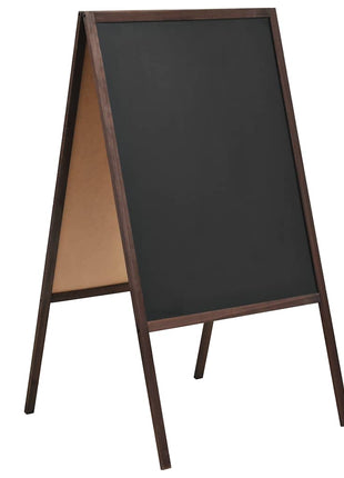 Krijtbord Dubbelzijdig Vrijstaand Cederhout