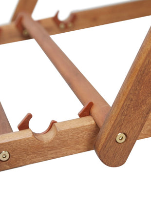 Strandstoel inklapbaar stof en houten frame rood