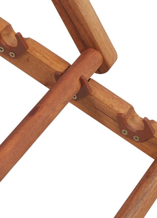Strandstoel inklapbaar stof en houten frame rood