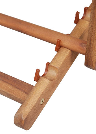 Strandstoel inklapbaar stof en houten frame rood