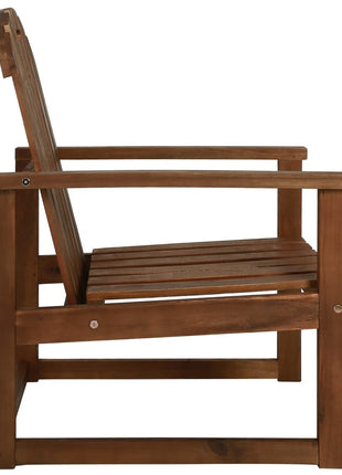 Tuinstoelen 2 st massief acaciahout