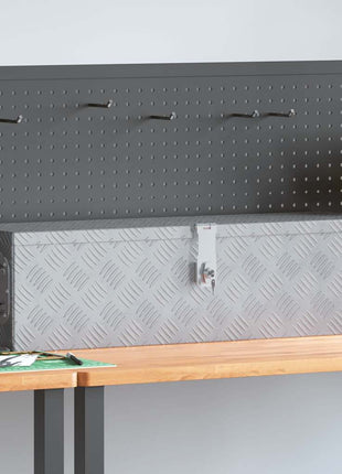 Opbergbox 90X47X33,5 Cm Aluminium Kleurig Zilver