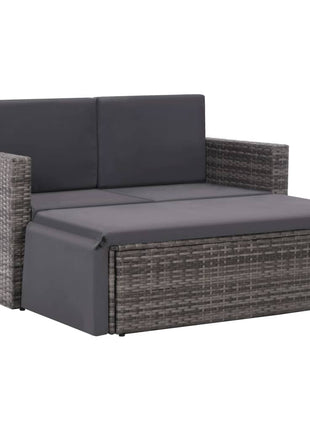 Loungeset Met Kussens Poly Rattan