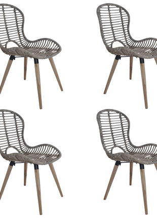 Eetkamerstoelen Natuurlijk Rattan