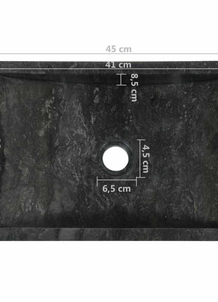 Gootsteen 45X30X12 Cm Marmer Hoogglans