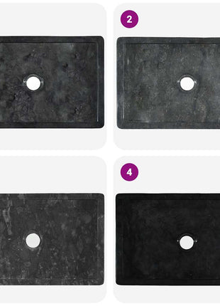 Gootsteen 45X30X12 Cm Marmer Hoogglans