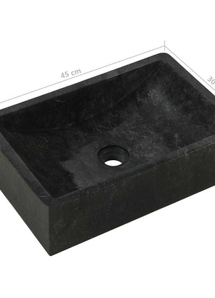 Gootsteen 45X30X12 Cm Marmer Hoogglans