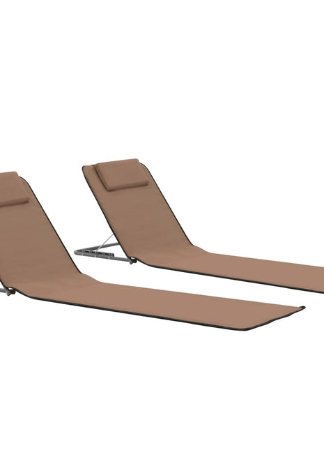 Strandmatten Inklapbaar Staal En Stof