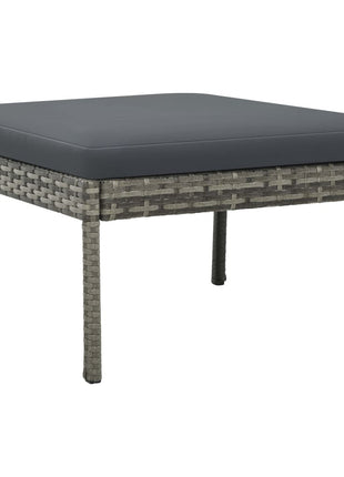 Loungeset Met Kussens Poly Rattan