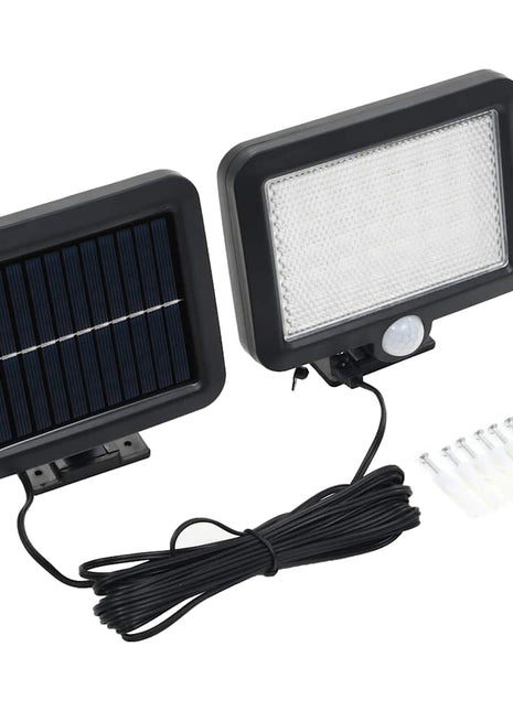 Solarlamp met bewegingssensor en LED's wit