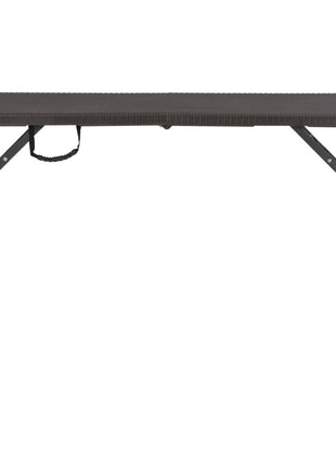 Tuintafel Inklapbaar Rattan Look 120X60X74 Cm Hdpe Bruin