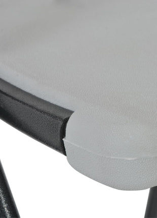 Barstoelen inklapbaar 2 st HDPE en staal wit