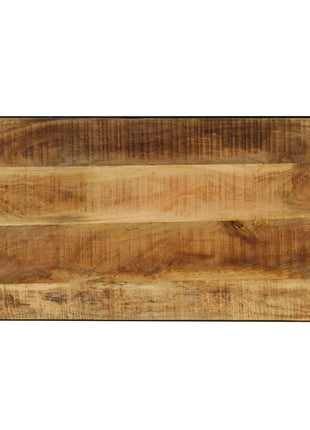 Salontafel 110 Cm Massief Ruw Mangohout En Staal