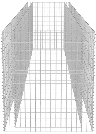 Gabion plantenbak verhoogd 450x90x100 cm gegalvaniseerd staal