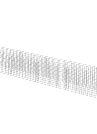 Gabion plantenbak verhoogd 360x50x50 cm gegalvaniseerd staal
