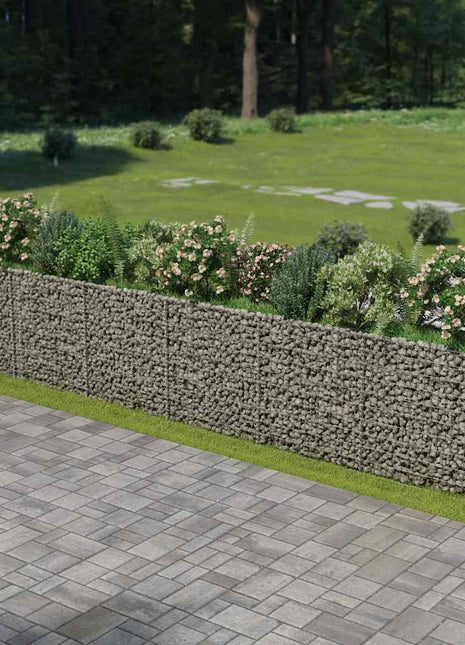 Gabion plantenbak verhoogd 540x50x100 cm gegalvaniseerd staal