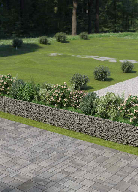 Gabion plantenbak verhoogd 540x50x50 cm gegalvaniseerd staal