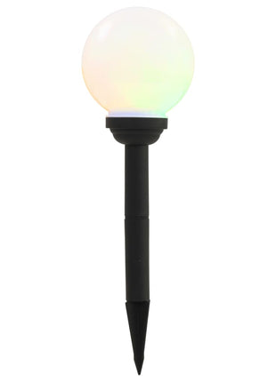 LED-solarlampen rond 15 cm RGB 4 st