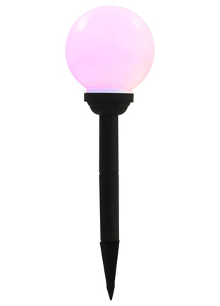 LED-solarlampen rond 15 cm RGB 4 st